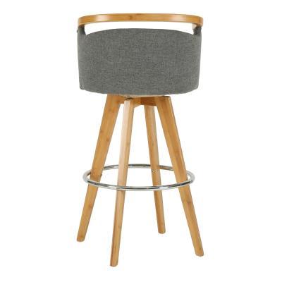 Luca Bamboo Swivel Stool - New Pacific Direct