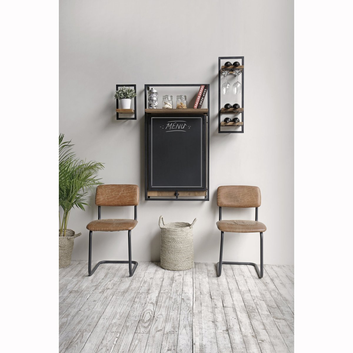 D-Bodhi Folding Table w/ Chalkboard - LH Imports