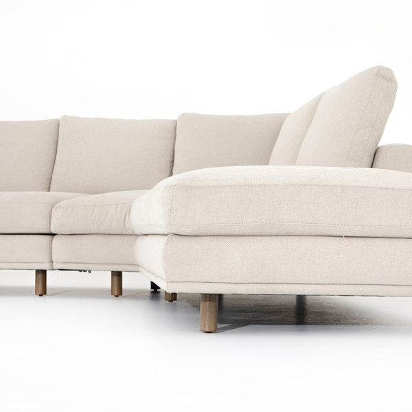 Dom 2 piece ivory sectional