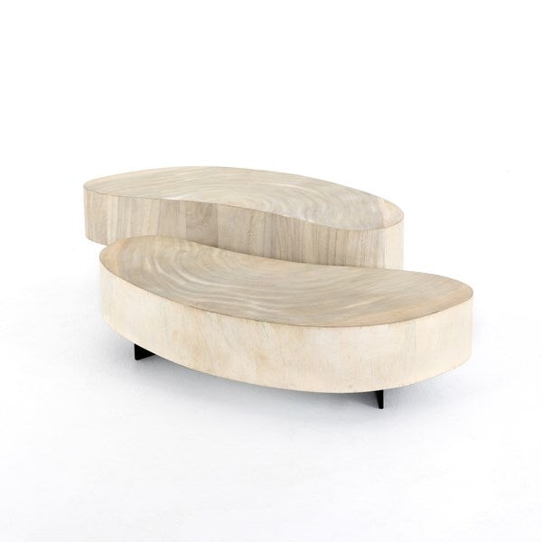 Avett Coffee Table from Four Hands in bleached guanacaste - available at City Home PDX