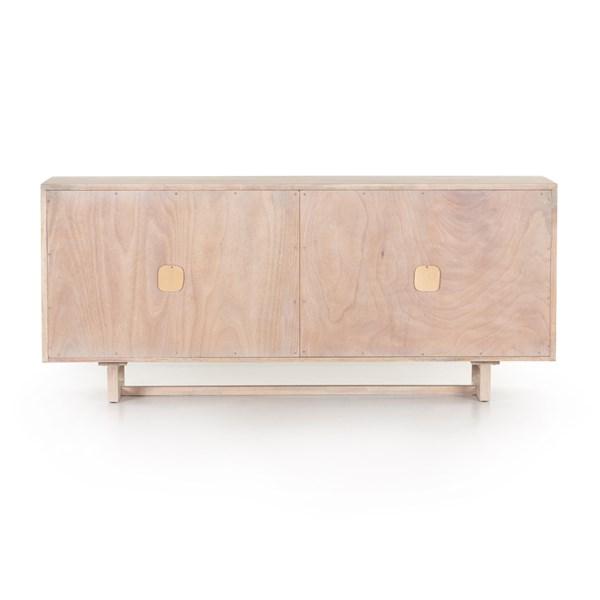 CLARITA SIDEBOARD | WHITE WASH MANGO | FOUR HANDS | CANE CABINET, MEDIA CONSOLE, CREDENZA