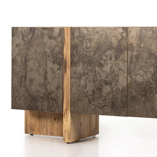 Bingham distressed iron sideboard