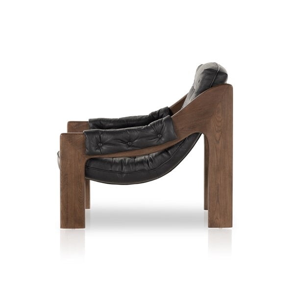 Halston Leather Chair | Leather chairs | City Home Portland Oregon