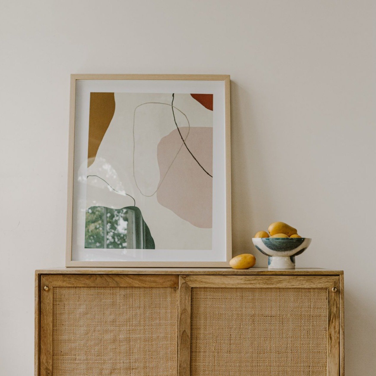 Liberated Abstract Framed Wall Art - Moe's