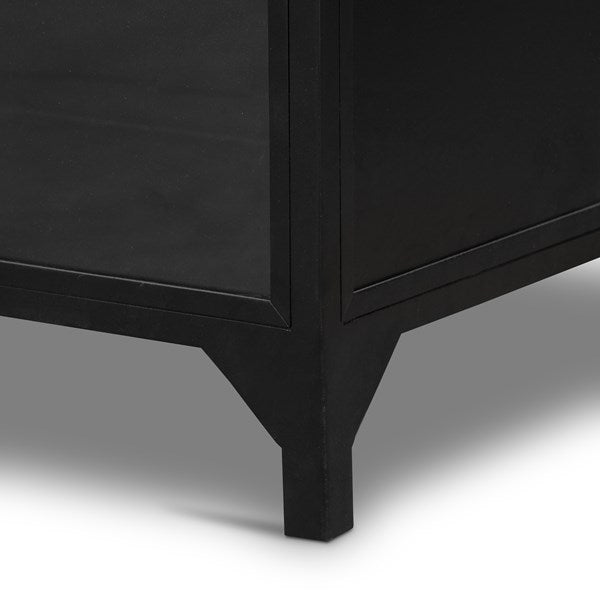 Belmont Wide Metal Cabinet leg detail