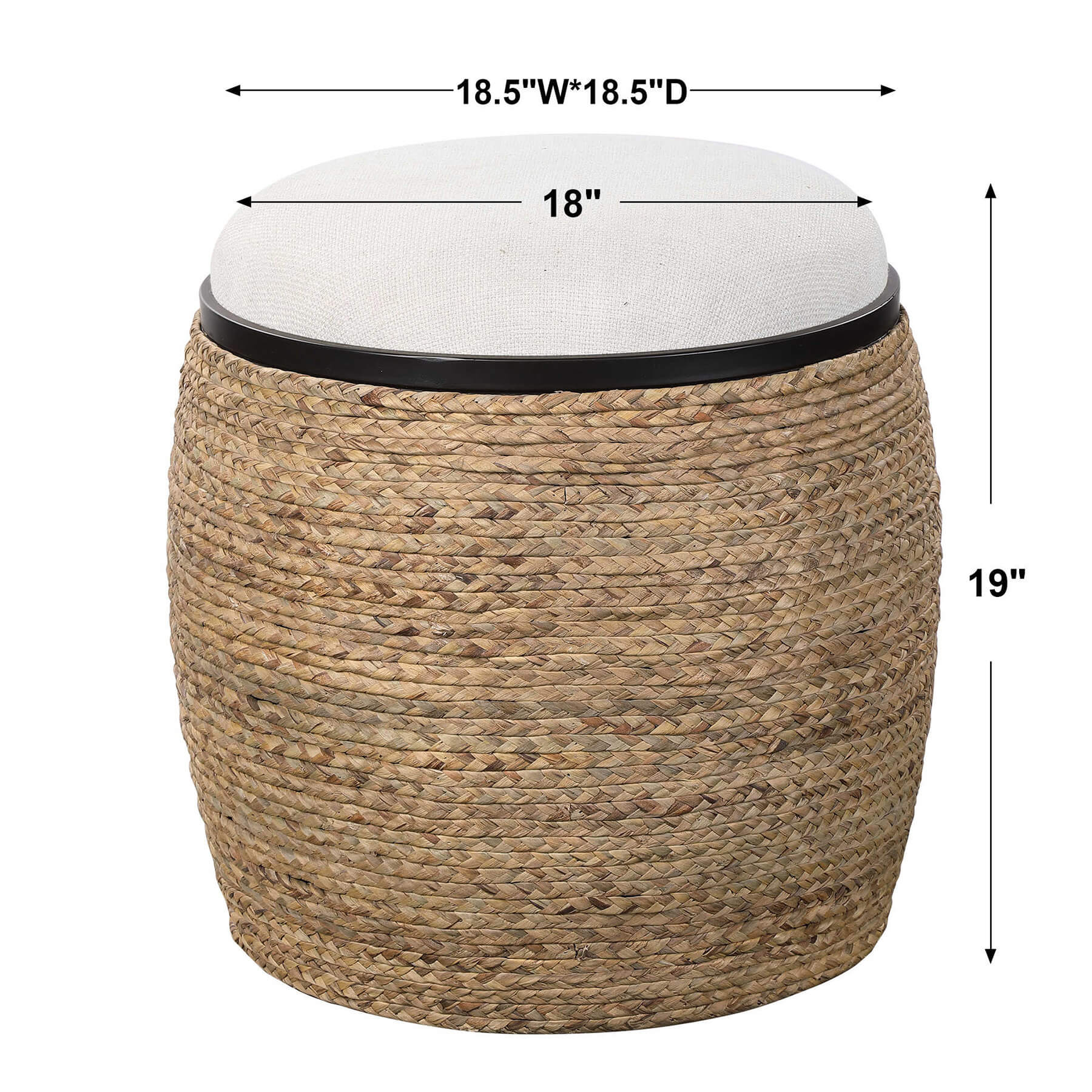 Island Accent Stool dimensions