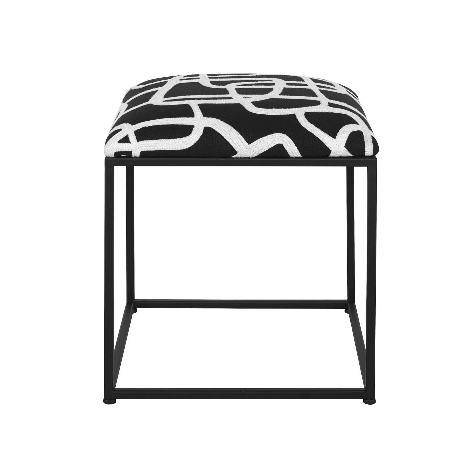 Twists and Turns accent stool side view