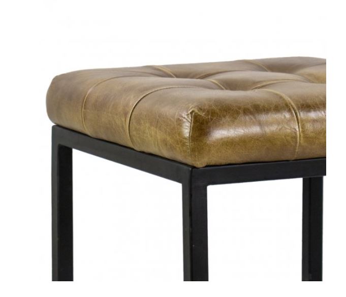 Norwood square stool detail view