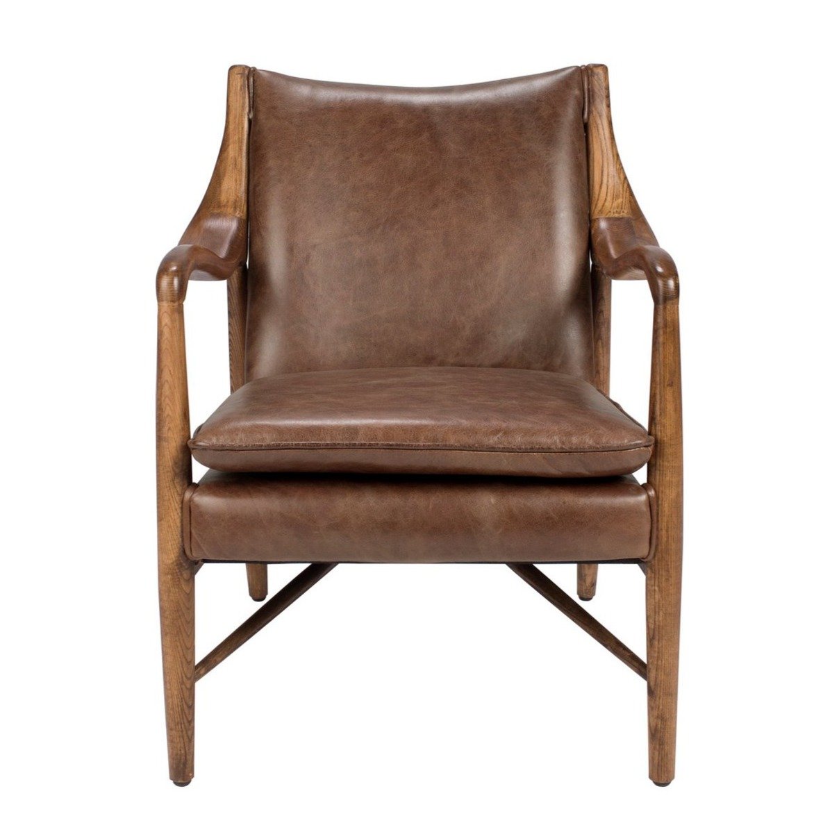 Kiannah Leather Club Chair - 3 Colors - Classic Home