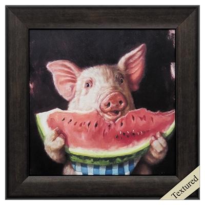 Framed Animal Wall Art "Pig Out" - Propac