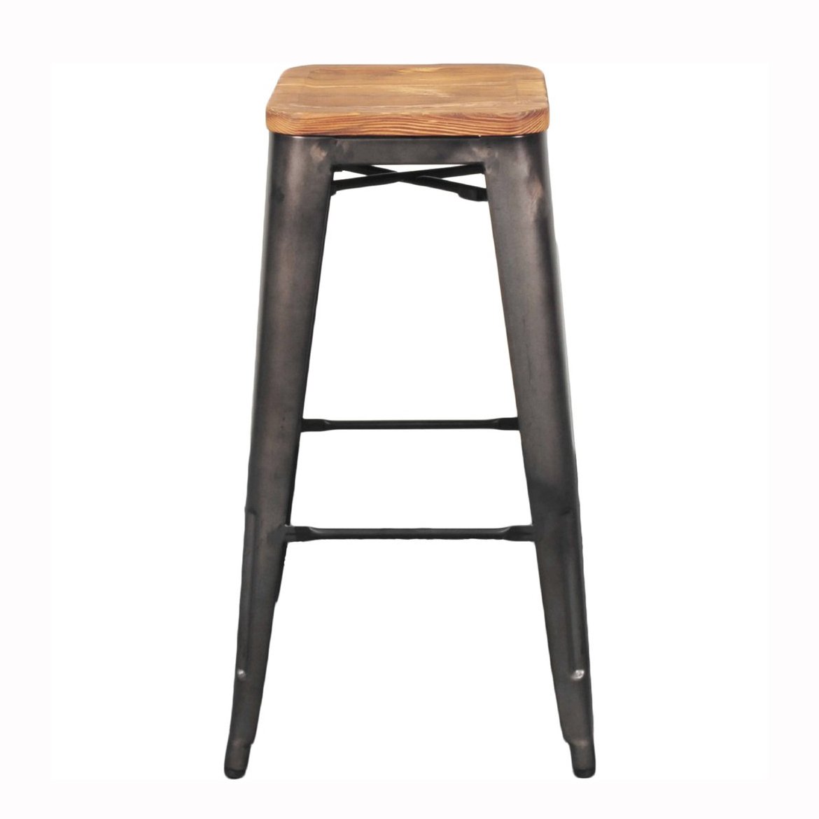 Metropolis Wood Seat Stool - City Home - Portland Oregon - Furniture and Home Decor