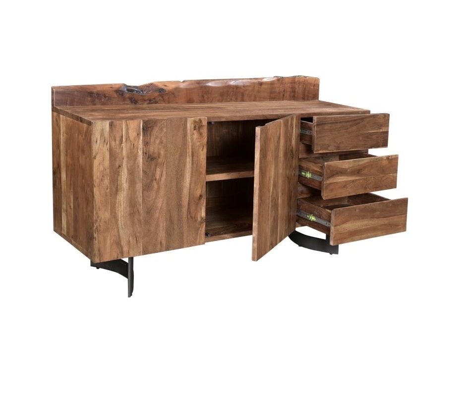 Bent Sideboard: Cabinets and Drawers View