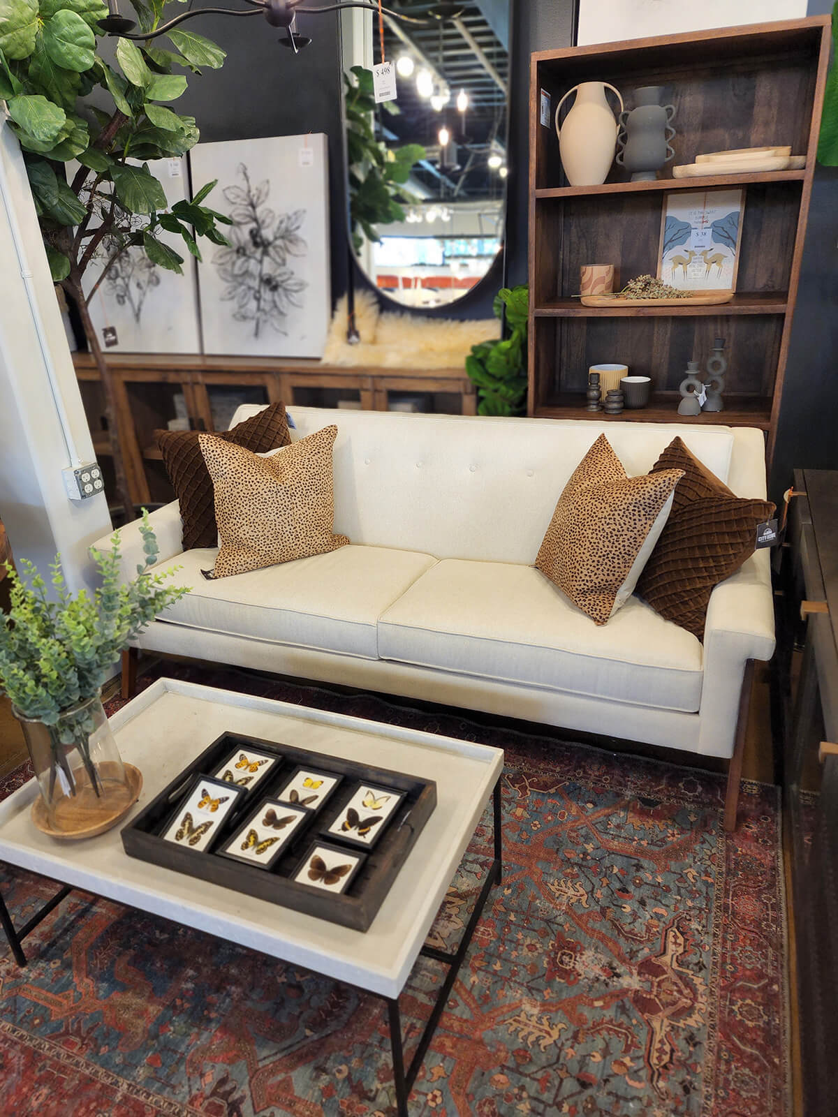 Biagio sofa in endure cottonball at City Home PDX