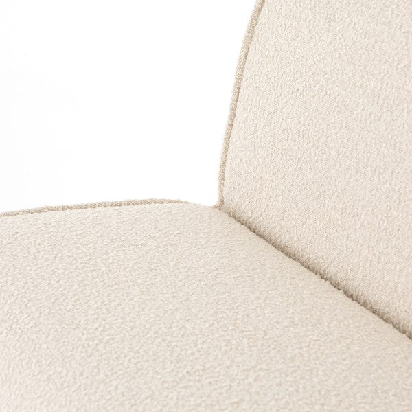 Hobson Dining Bench in Knoll Natural seat detail