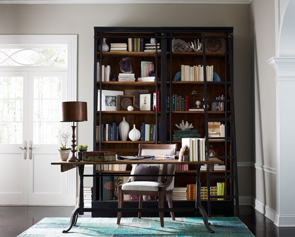 Ivy Bookcase styled in an office