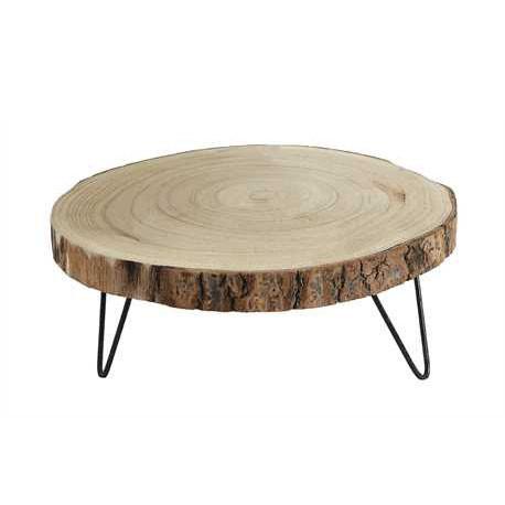 Paulownia Slab Pedestals - Creative Co-Op