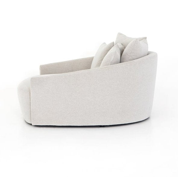 Chloe Media Lounger: Product Side View