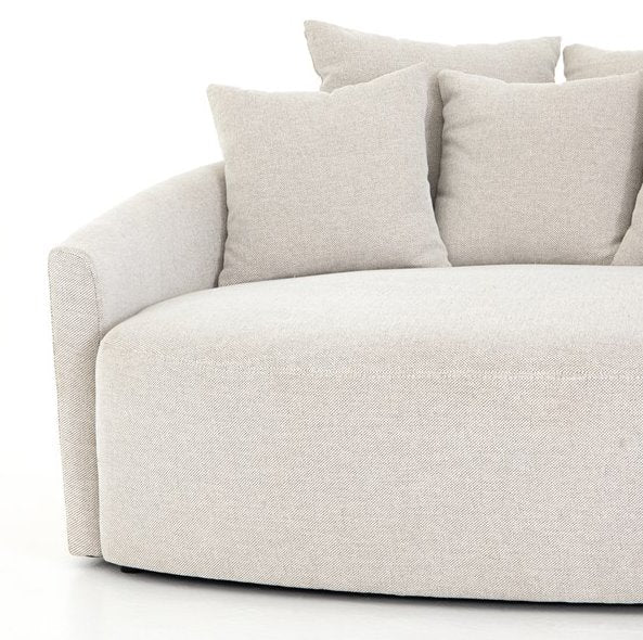 Chloe Media Lounger: Front Product Side View