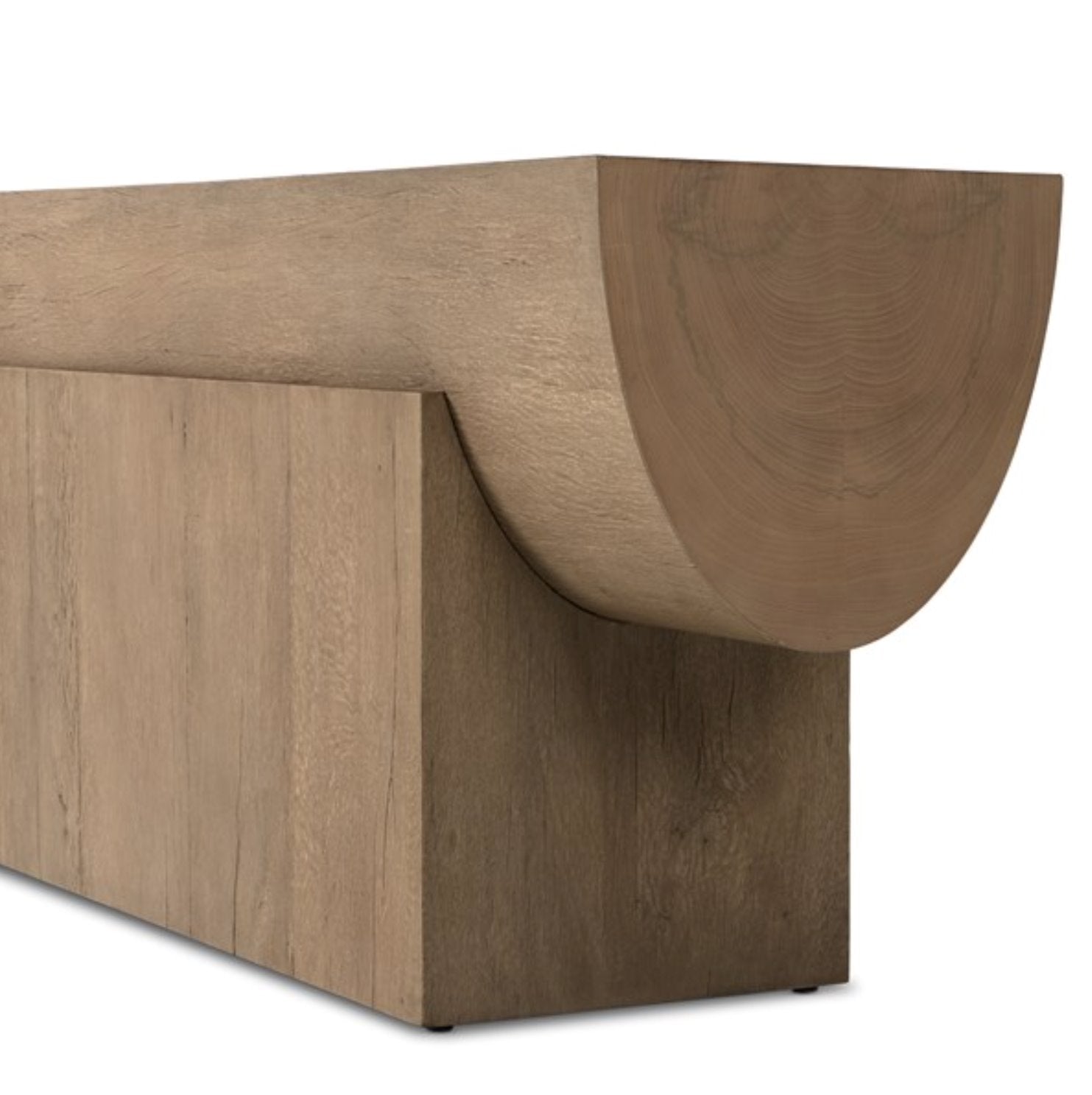 Elbert Console Table: Base and Tabletop View
