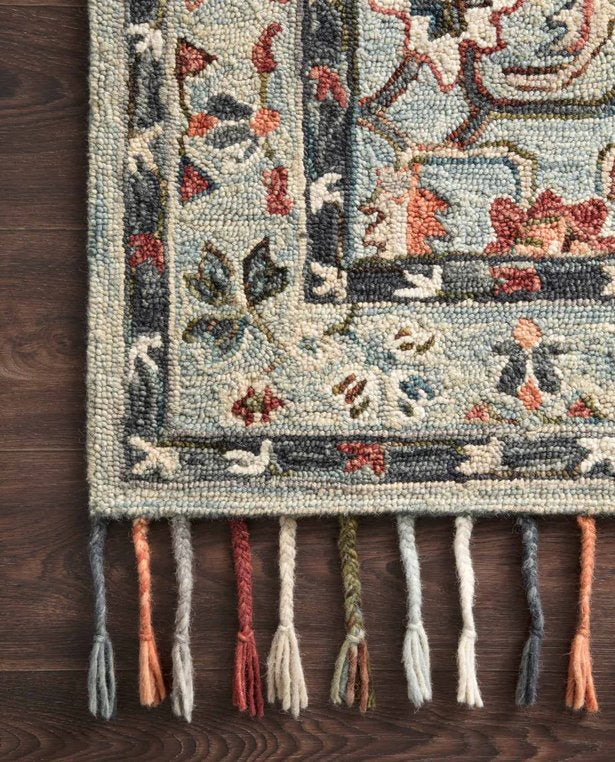 Elka Rug: Up-Close Corner View