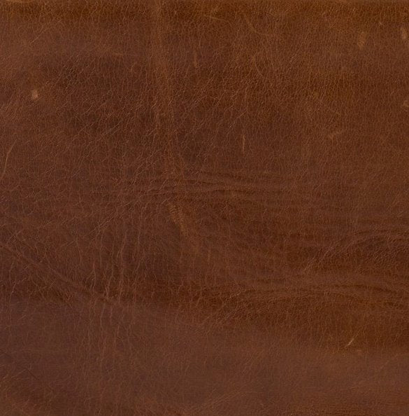 Emmett Sling Chair: Up-Close Dakota Tobacco Leather View