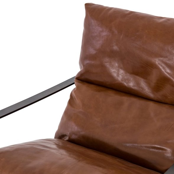 Emmett Sling Chair: Up-Close Corner Chair View