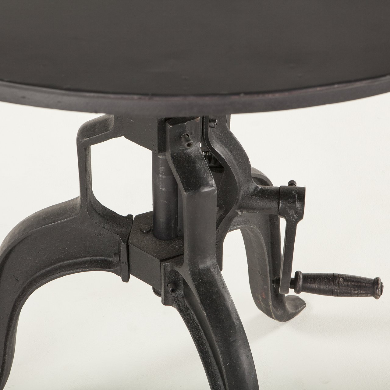 Industrial Adjustable Side Table | Wood Metal Furniture | City Home