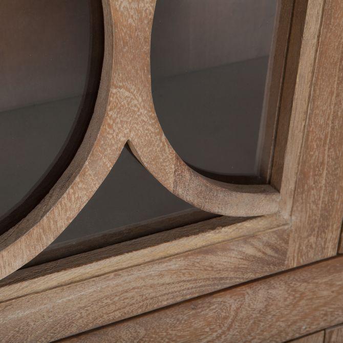 San Rafael Wide Glass Cabinet