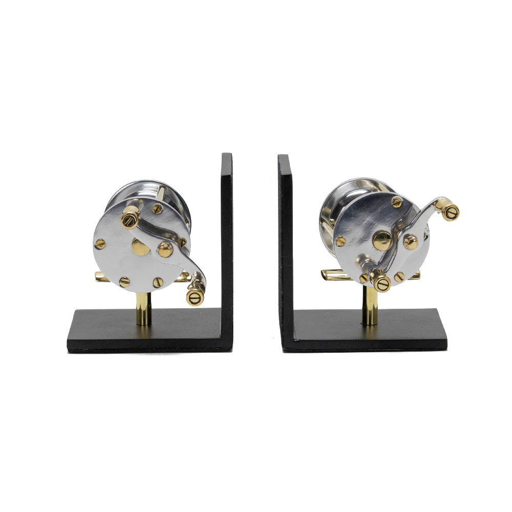 Fishing reel bookends