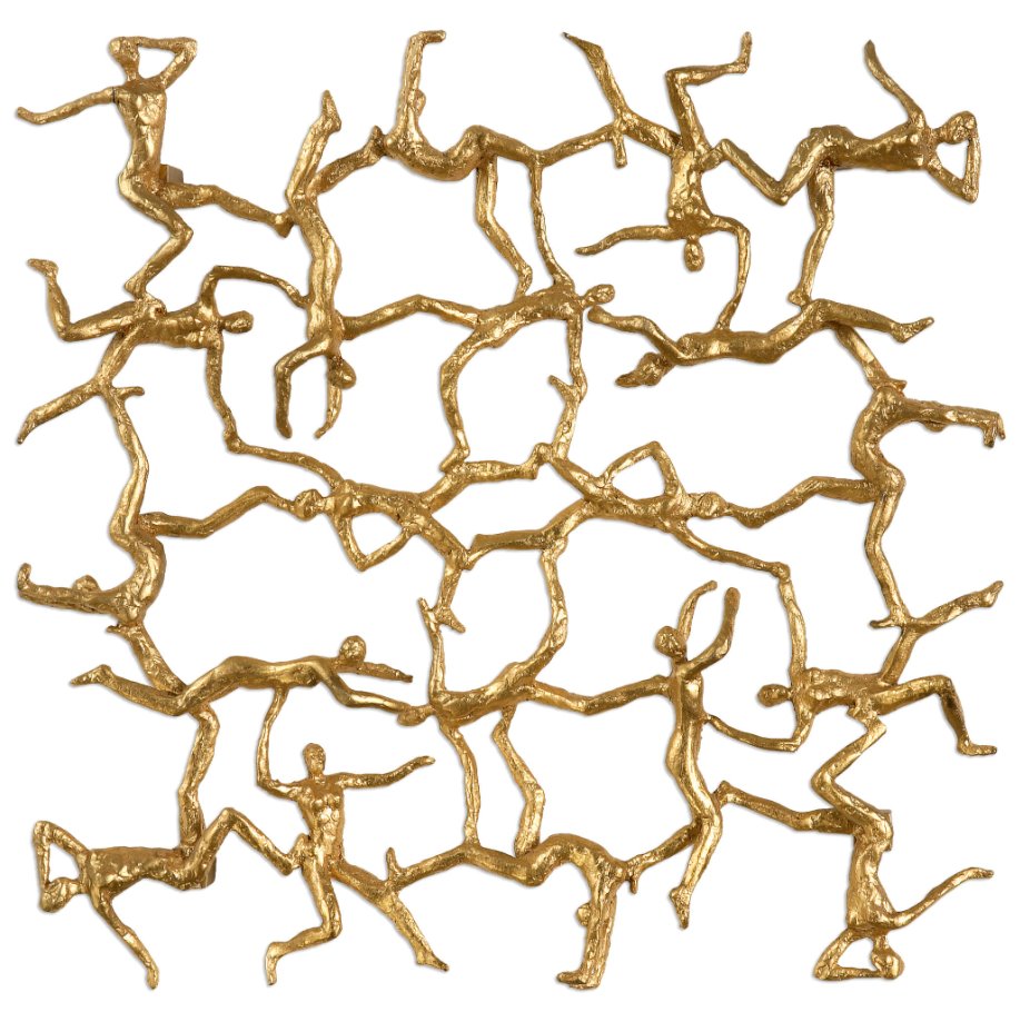 Golden Gymnasts Wall Art: Available at City Home PDX