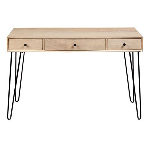 Graphik 3 Drawer Desk - Porter