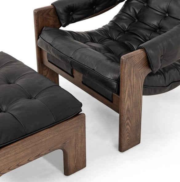 Halston Chair w/Ottoman: Up-Close Product View