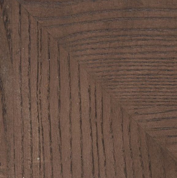 Halston Cocktail Ottoman: Up-Close Ash Wood View