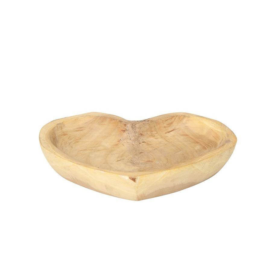 Hand-Carved Heart Bowl - Creative Co-Op