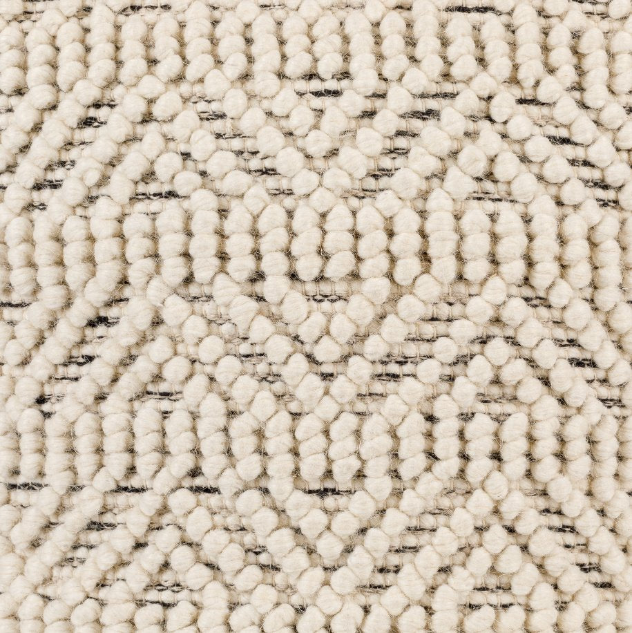Hygge Woven Pouf: Up-close view of woven texture