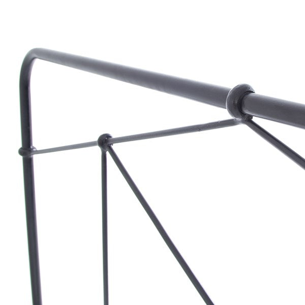 Casey iron bed in black frame detail