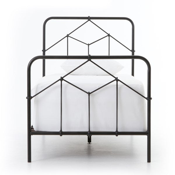Casey iron bed in black