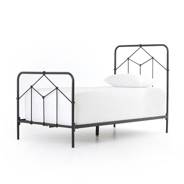 Casey iron bed in black