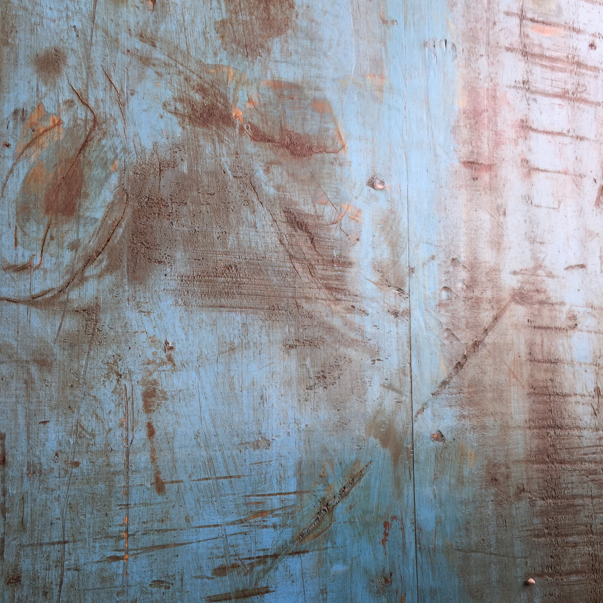 Vintage Blue Folding Table - City Home - Portland Oregon - Furniture and Home Decor