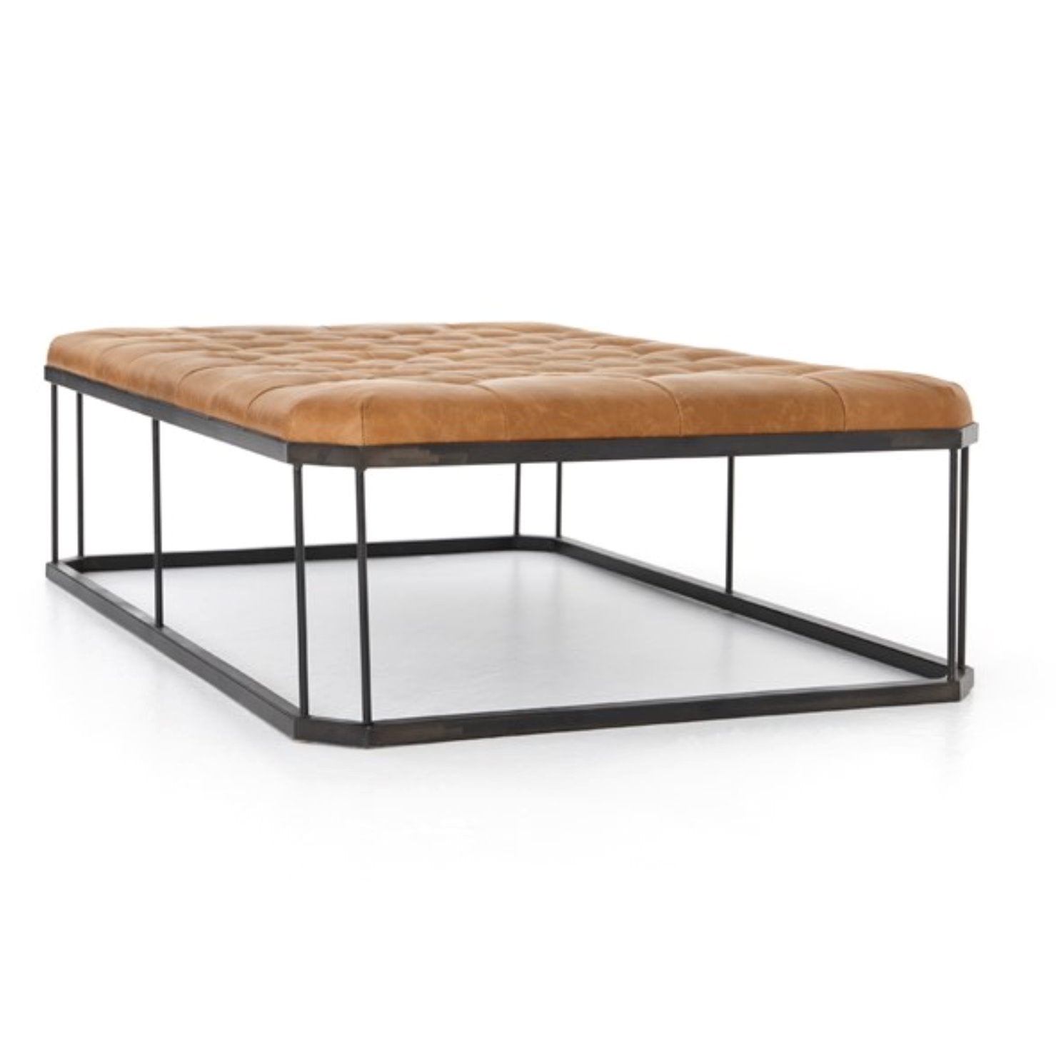 Isle Leather Ottoman