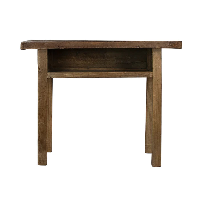 Village Console Table with Shelf