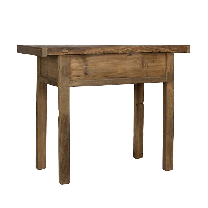 Village Console Table with Shelf back