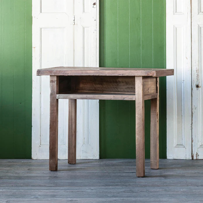Village Console Table with Shelf