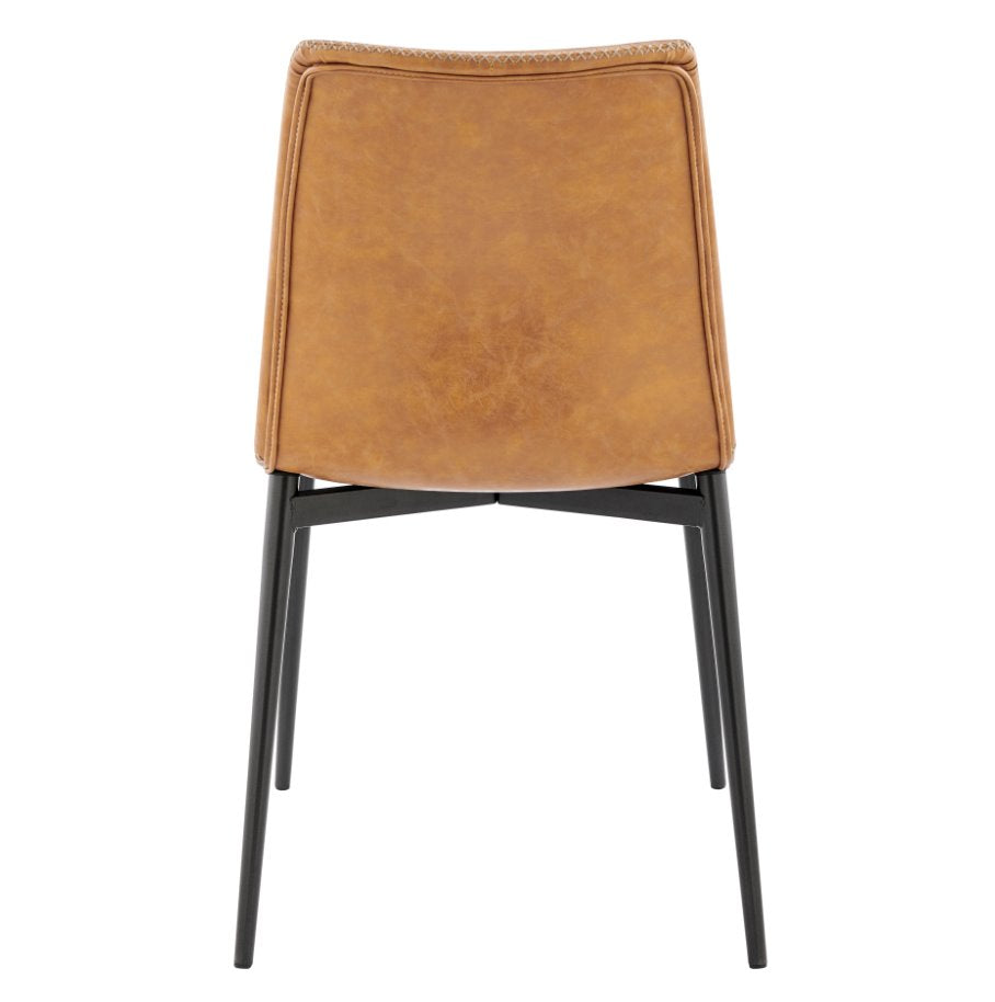 Jayden Dining Side Chair: Product Back View in Vintage Cedar