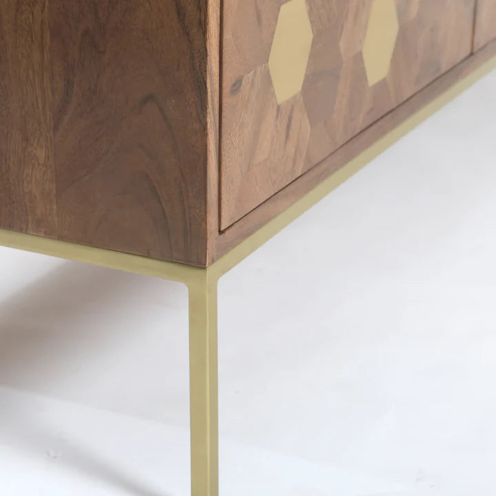 Kenzo Sideboard - brass leg detail