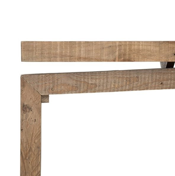 Matthes Console Table: Front Table-Top Side Slit View