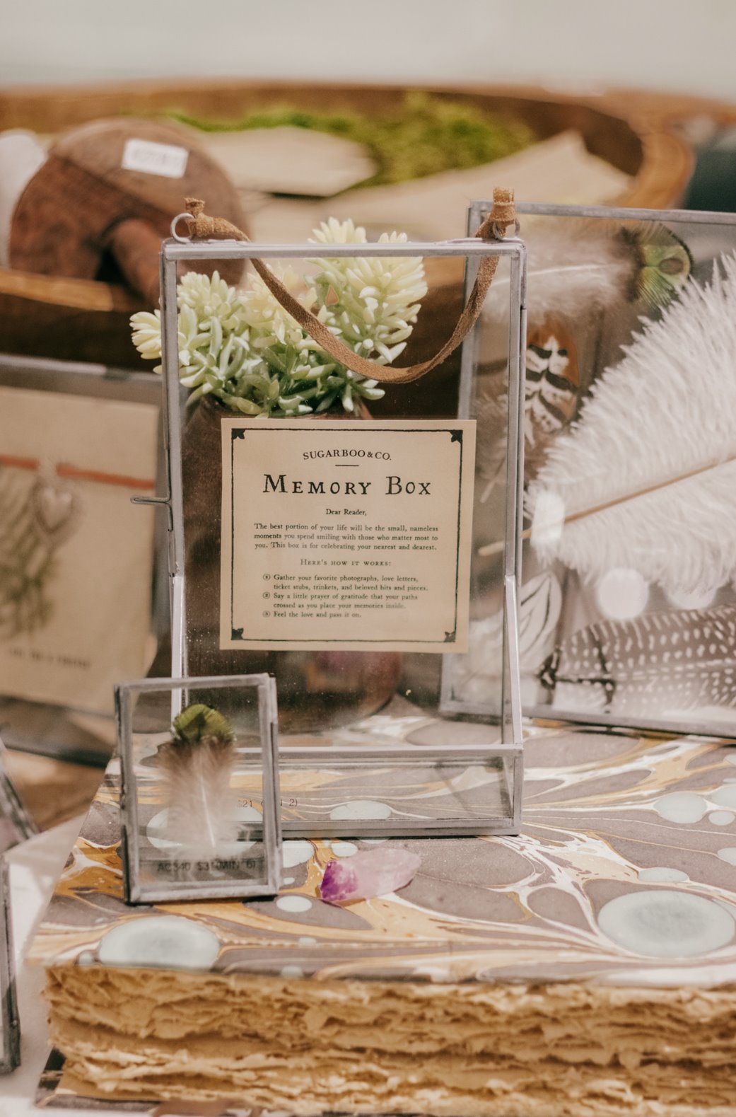 Memory Box: Removeable Inscription View