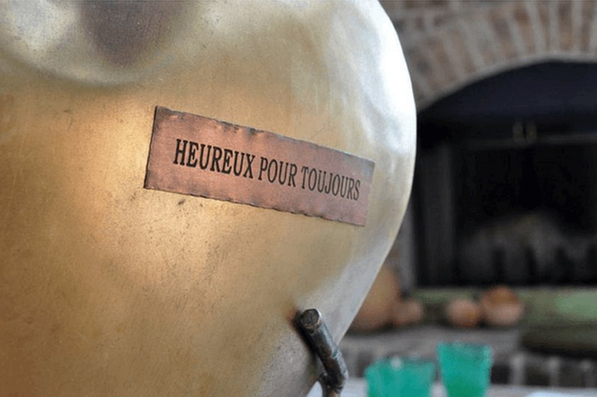 Metal Heart with Reclaimed Wood Base: Up-Close Product View