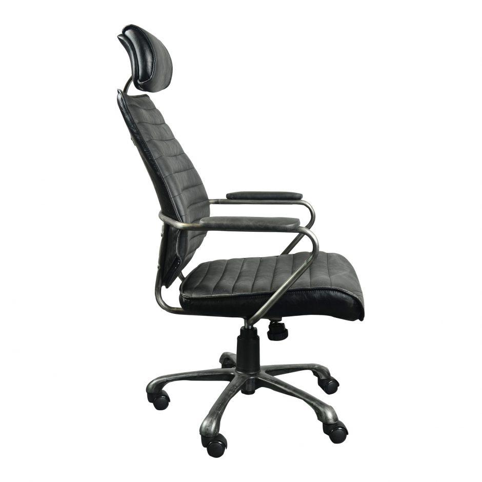 Executive Leather Swivel Office Chair - 2 Colors - Moe's