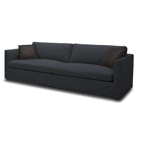 Sadie Sofa: In Flanigan Charcoal Color Finish